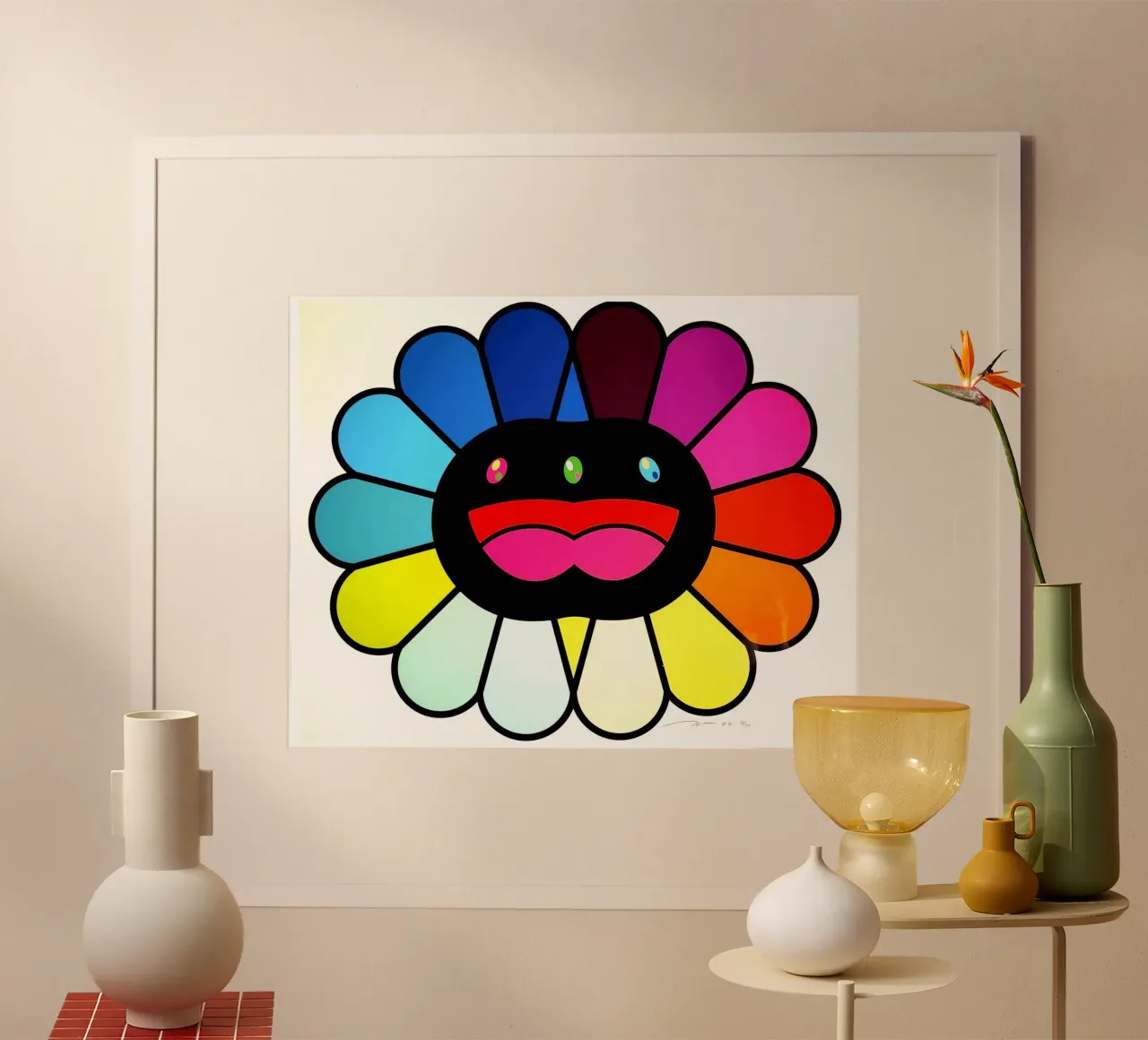 Multicolor Double Face poster con telaio in alluminio da Ettyhmoz