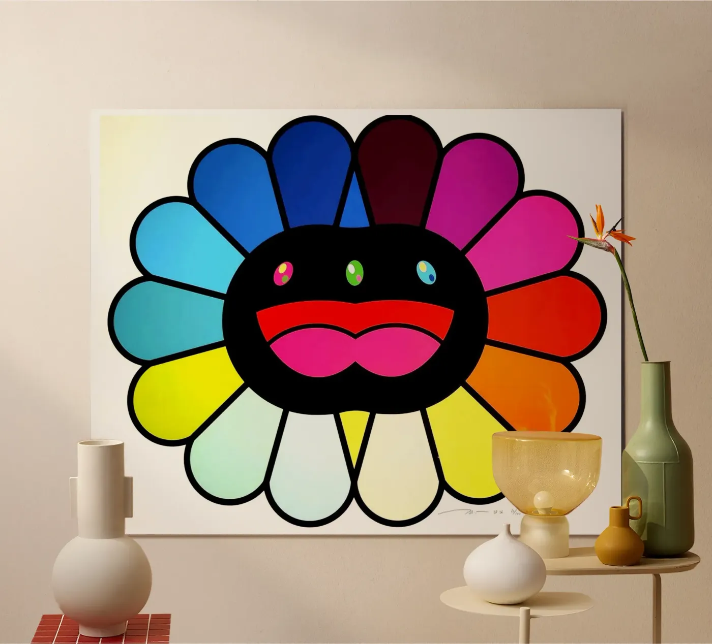 Double face multicolore poster de Ettyhmoz