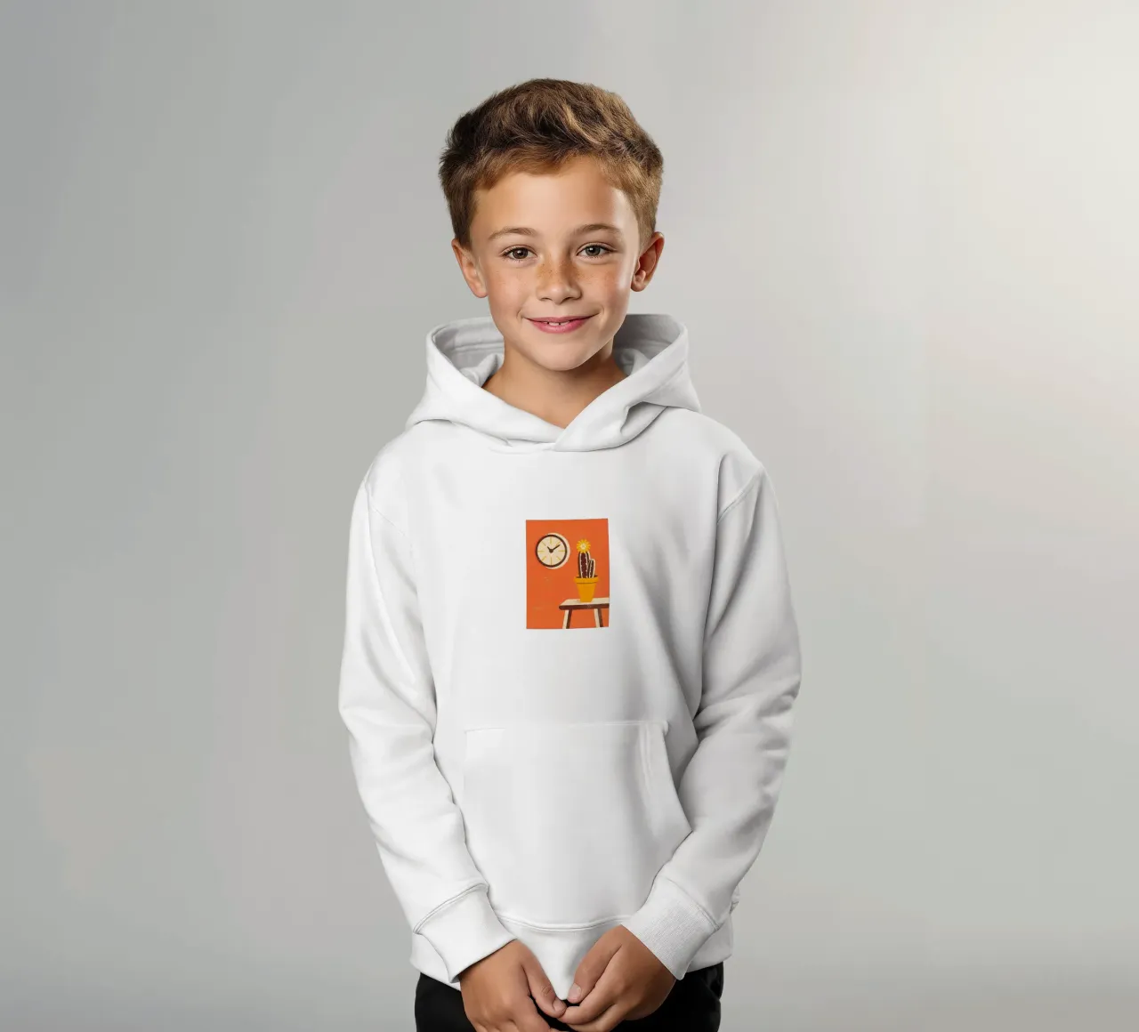 Retro Pop Cactus felpa bambino con cappuccio da THE LATEST SHOP