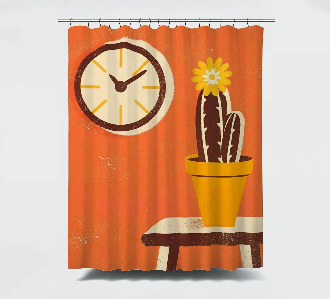 Retro Pop Cactus tenda da doccia da THE LATEST SHOP