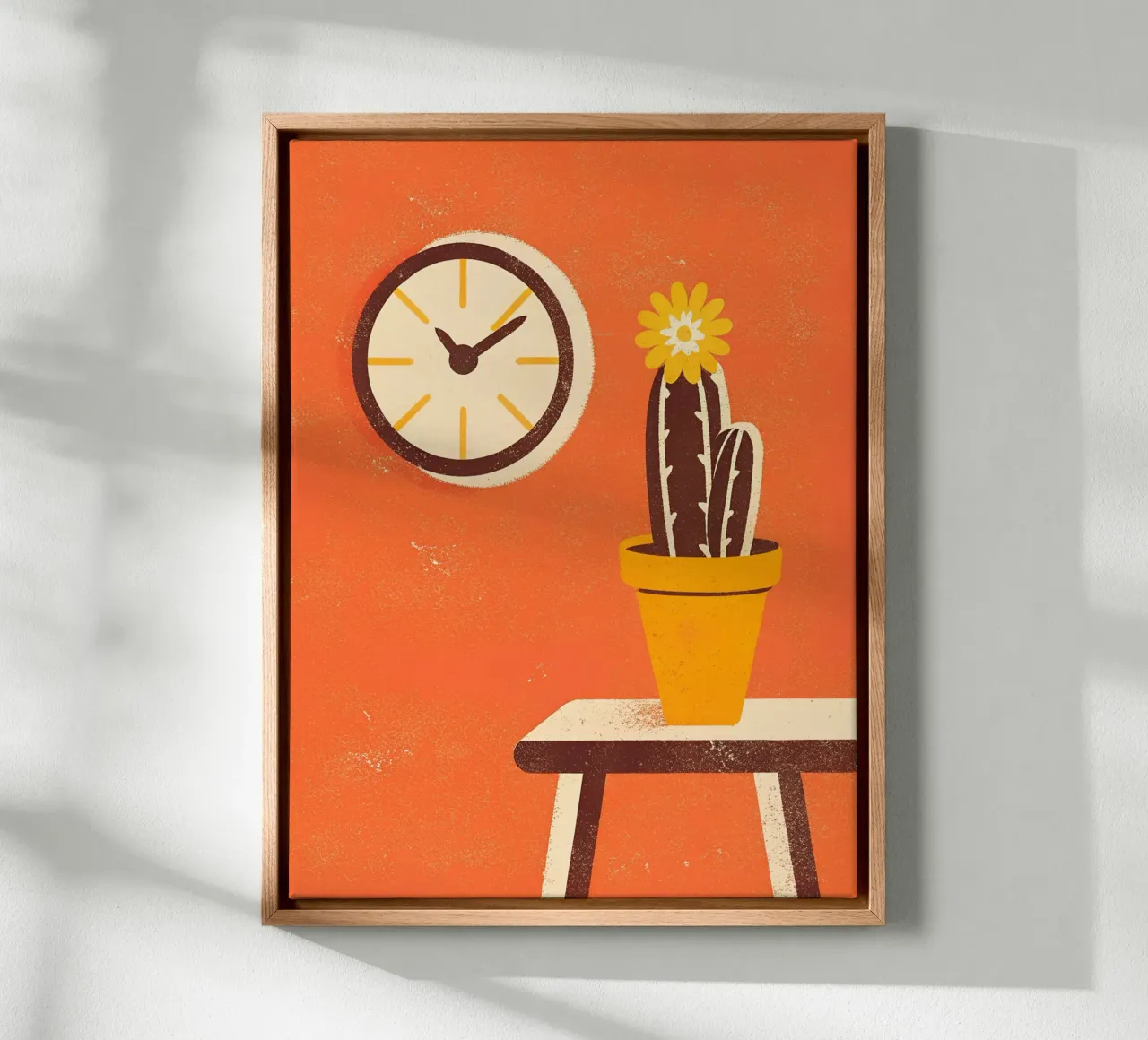Retro Pop Cactus tela da THE LATEST SHOP