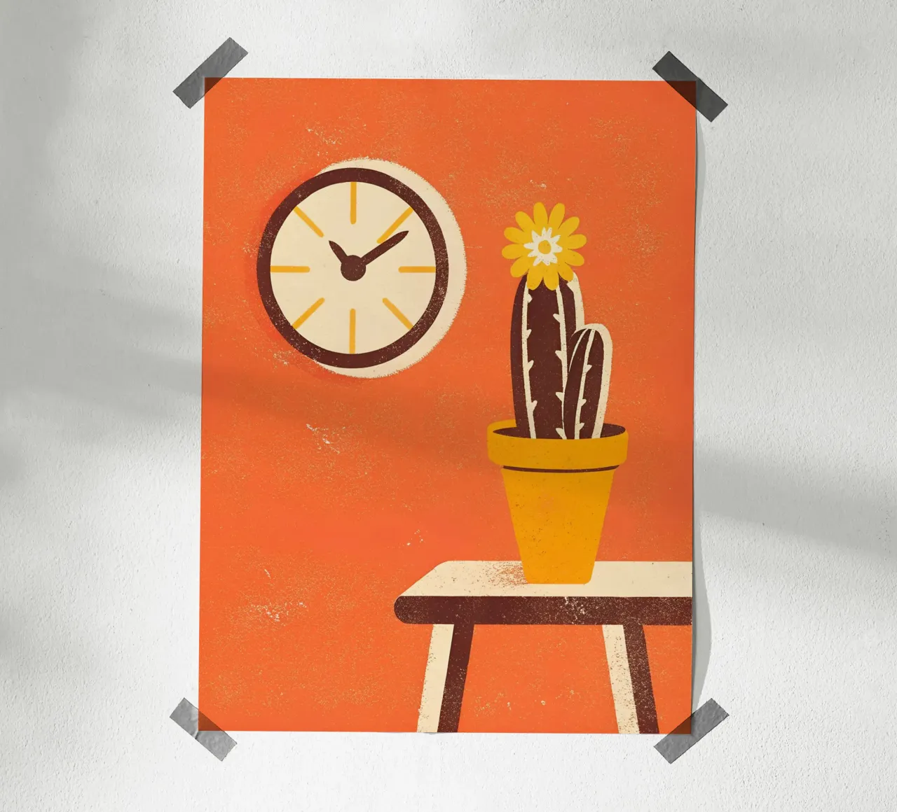 Retro Pop Cactus carta hahnemühle da THE LATEST SHOP