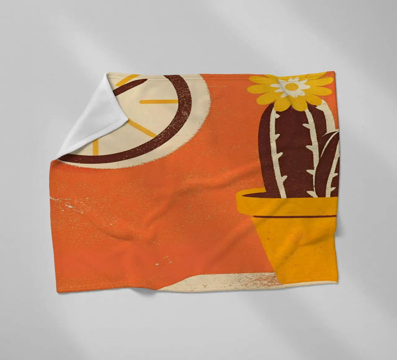 Retro Pop Cactus coperta in pile da THE LATEST SHOP