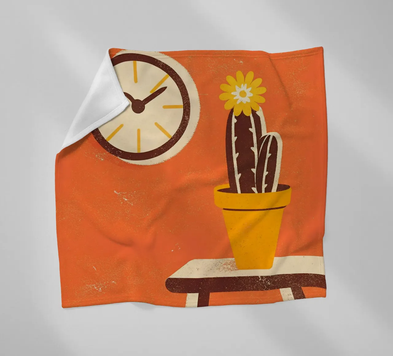 Retro Pop Cactus coperta in pile da THE LATEST SHOP