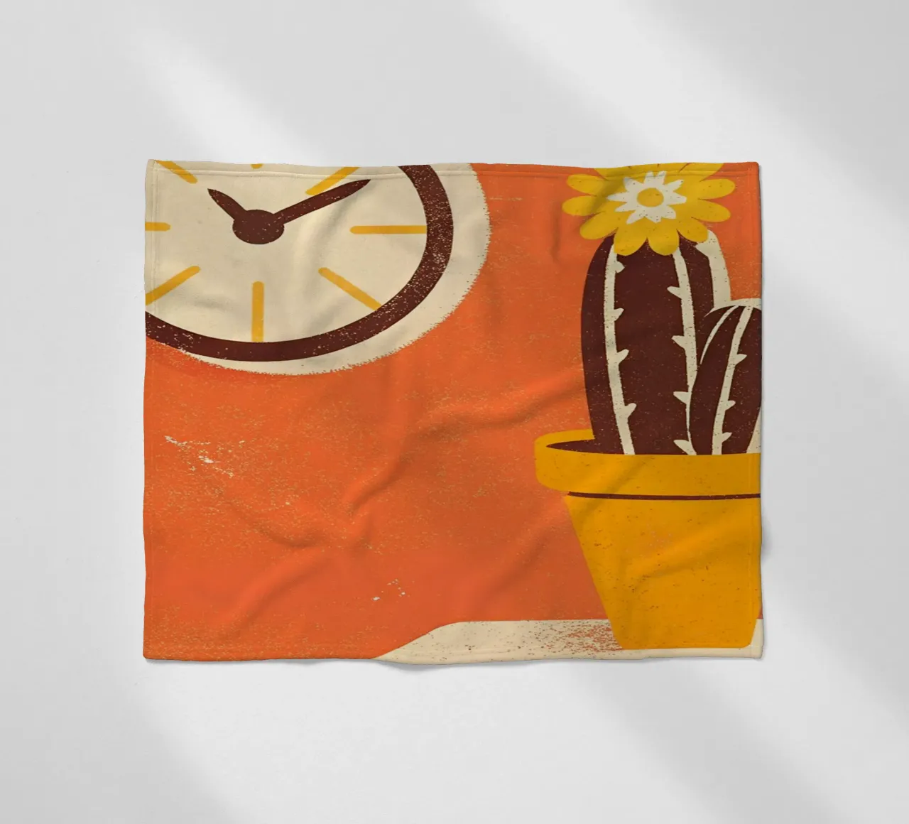 Retro Pop Cactus coperta in pile da THE LATEST SHOP