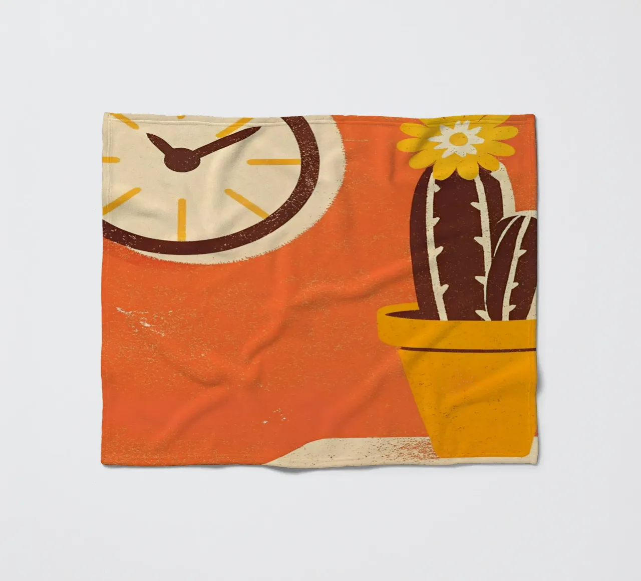 Retro Pop Cactus coperta in pile da THE LATEST SHOP