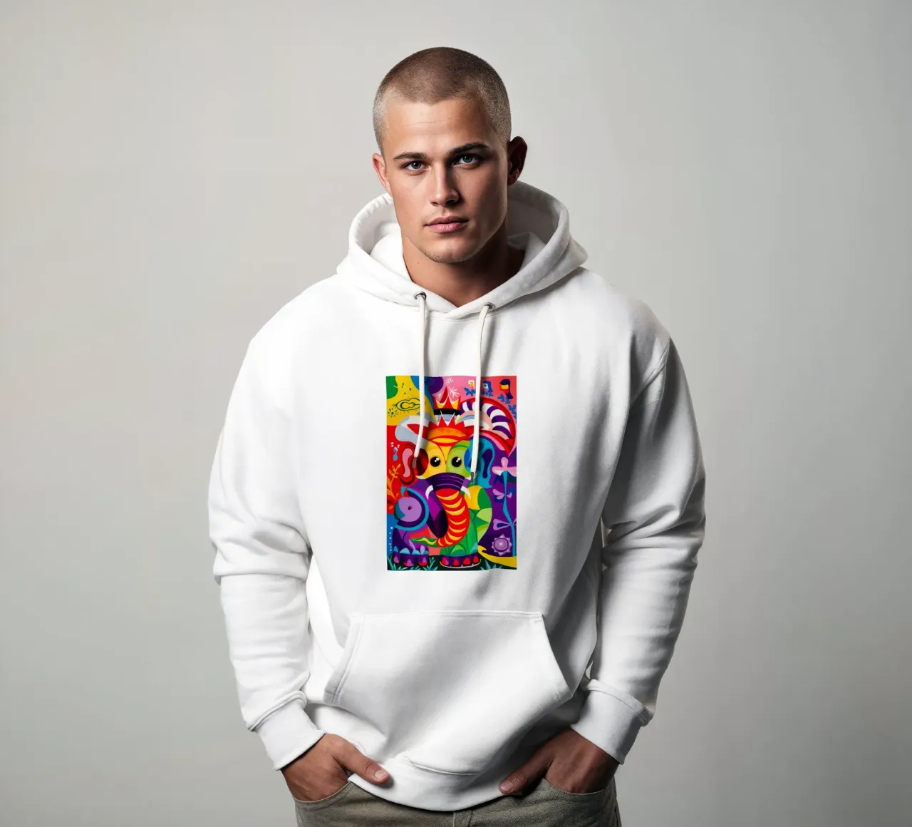 Bête mythique rayonnante sweat à capuche de Monarco Virtuoso