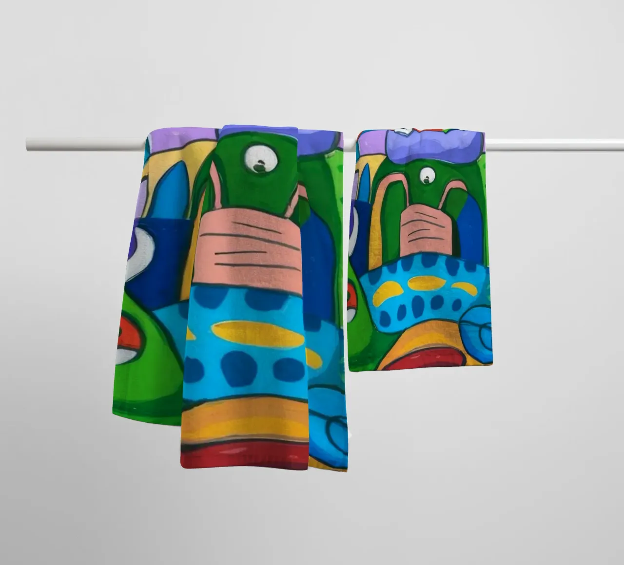 Dynamic Creature Chaos towel by Monarco Virtuoso