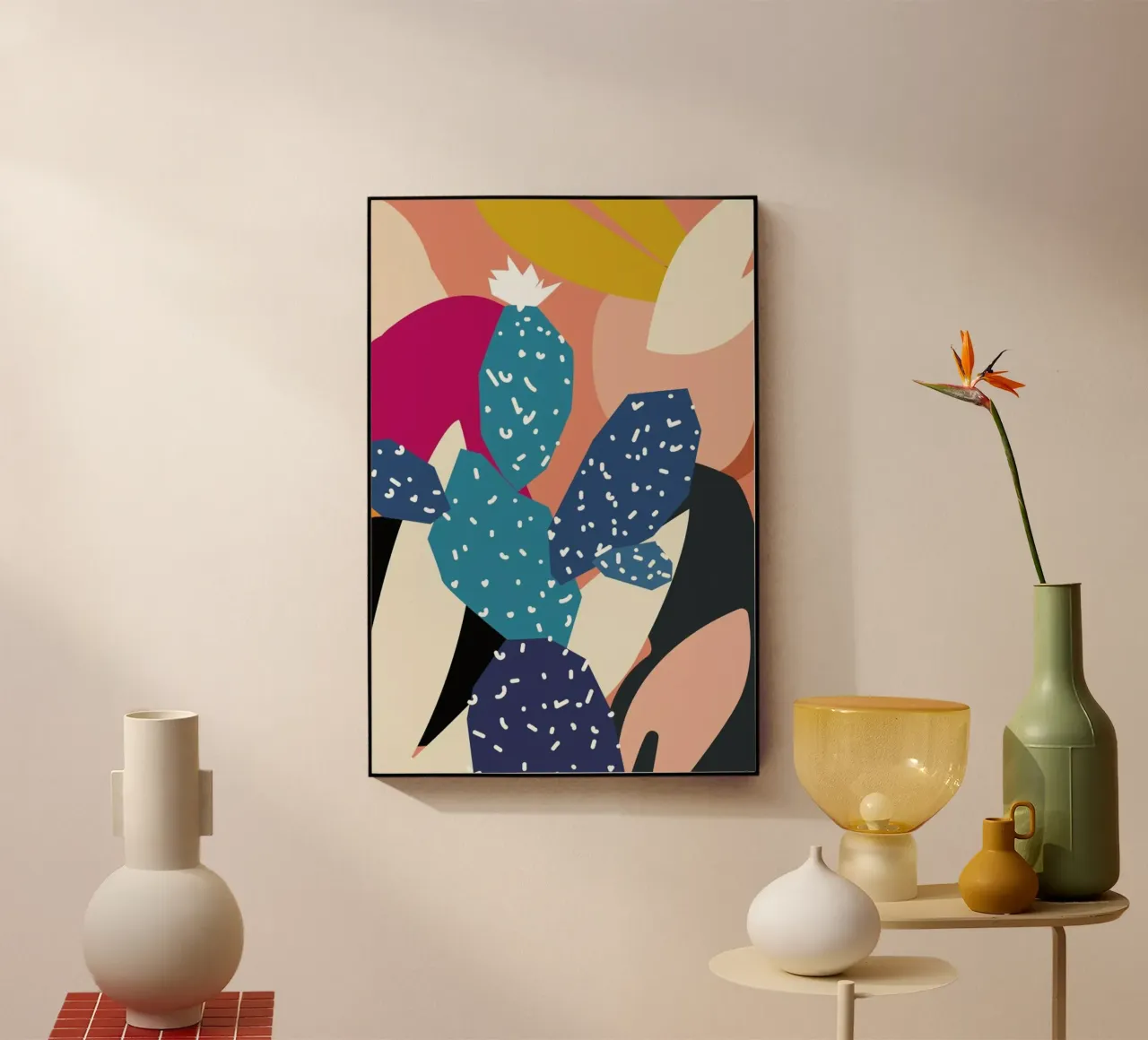 Cacti acrylic glass by Pure