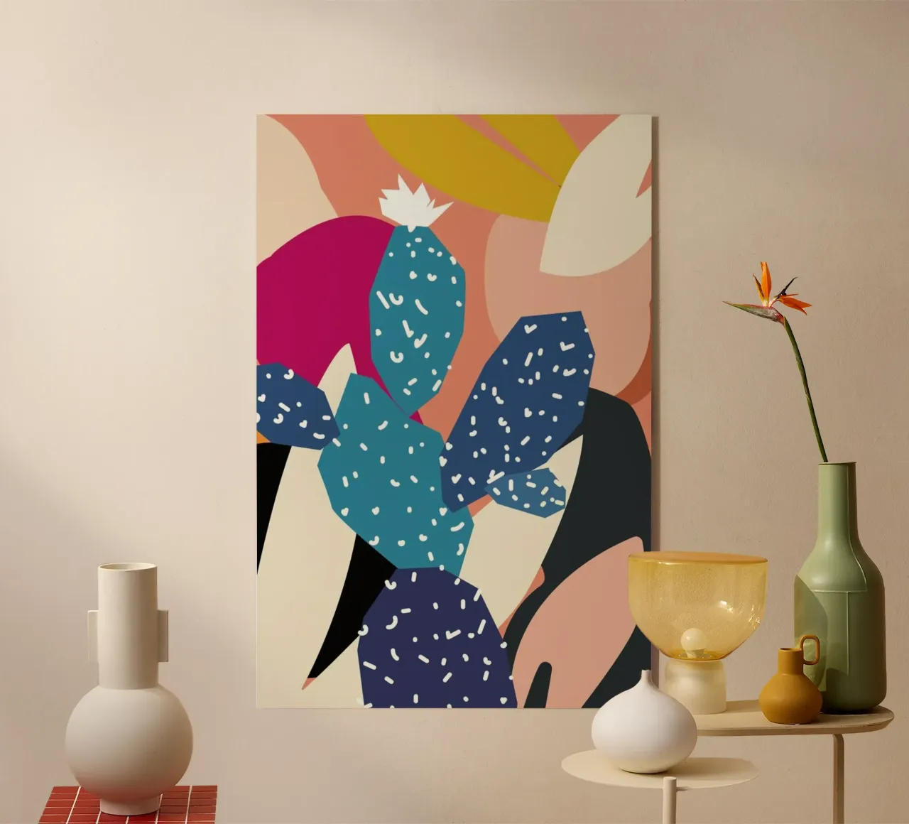 Cacti acrylic glass by Pure