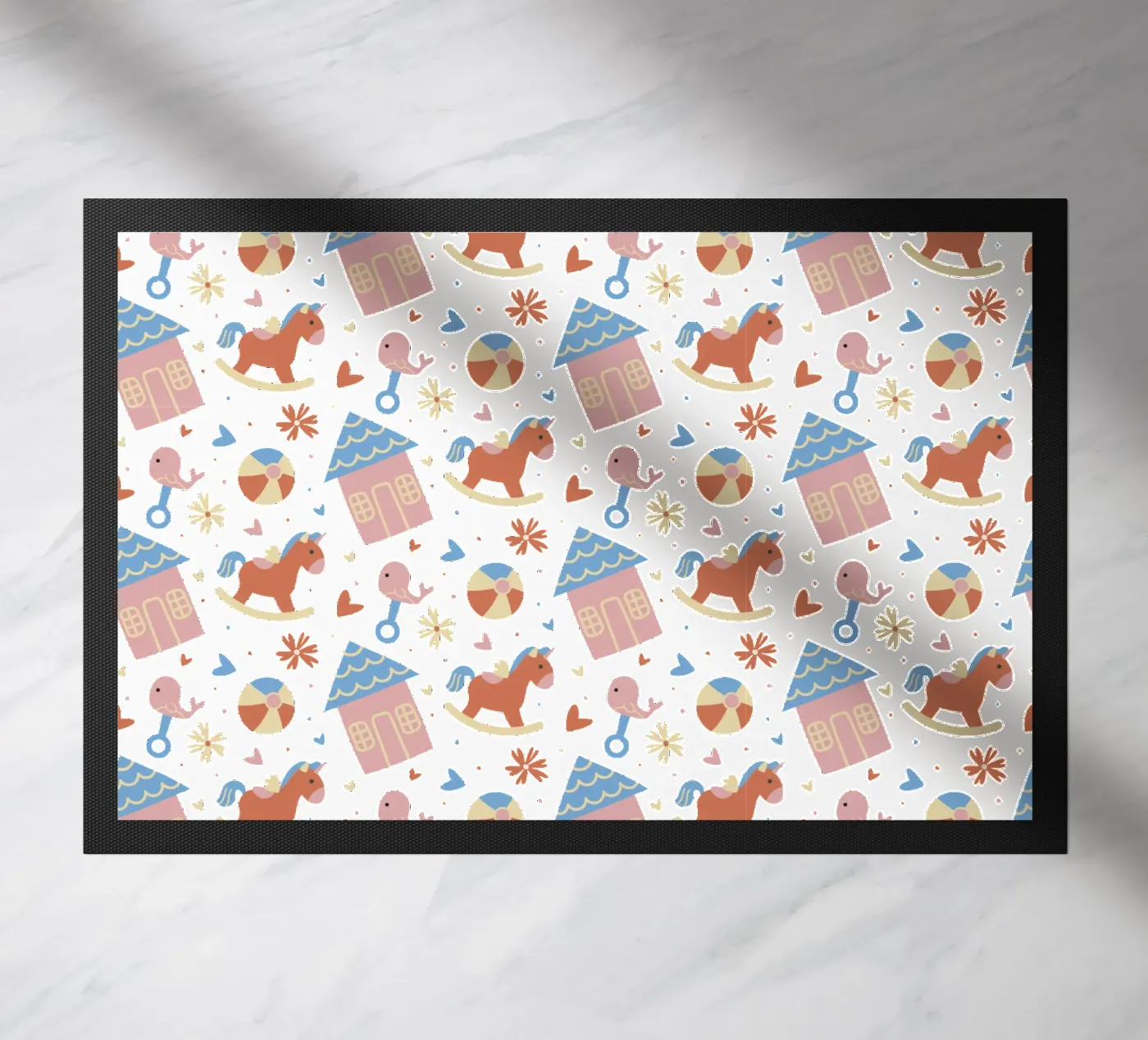 Baby children's pattern doormat by 🐹 BABY ART PRINTS