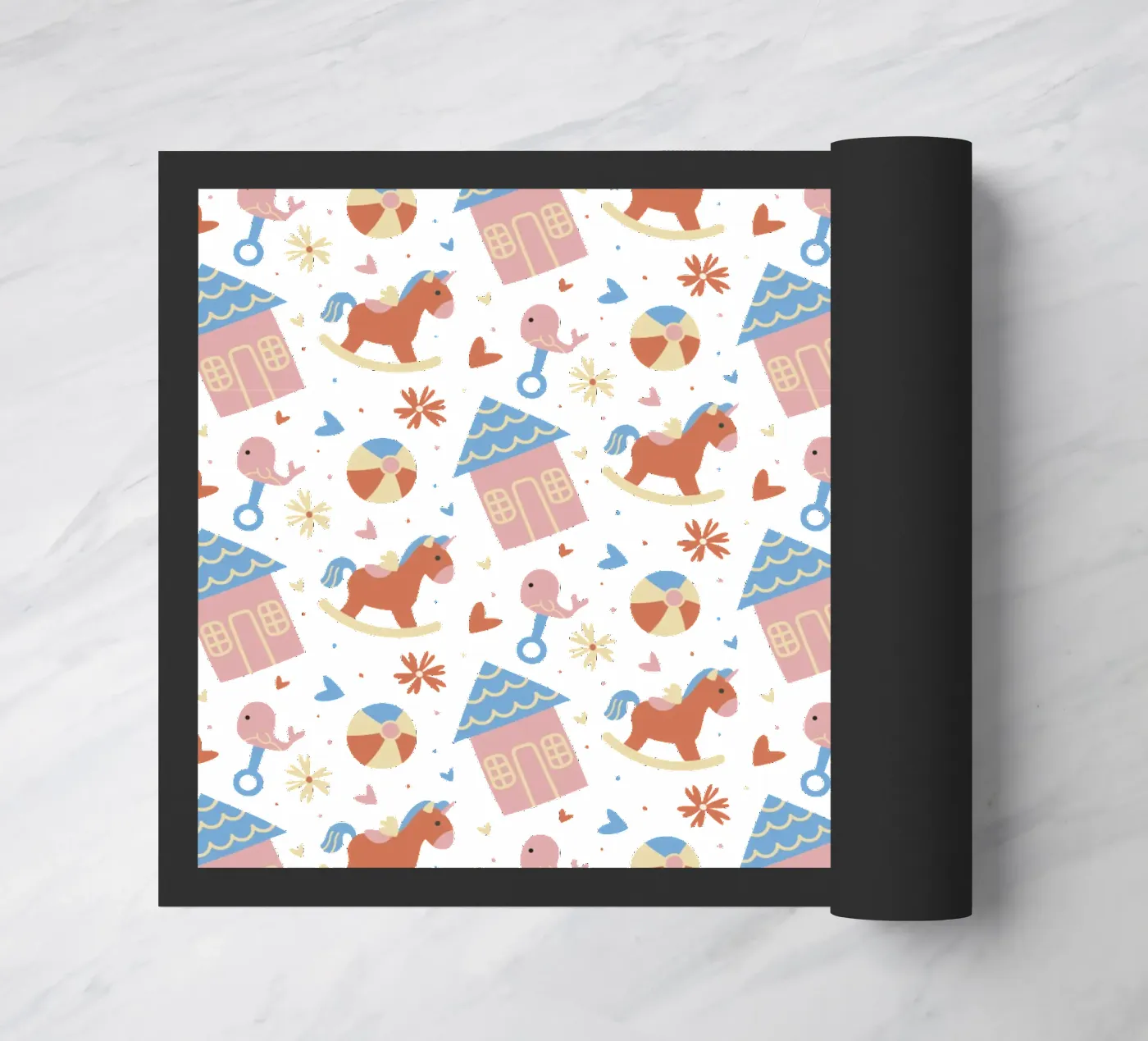 Baby children's pattern doormat by 🐹 BABY ART PRINTS