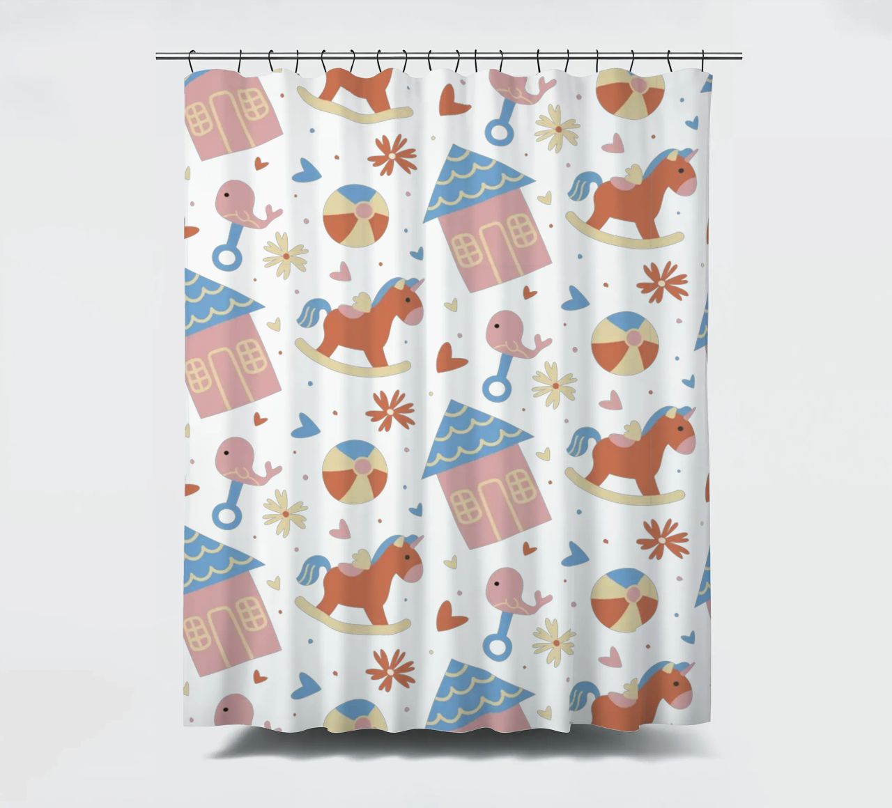 Patrón para niños cortina de baño de BABY ART PRINTS