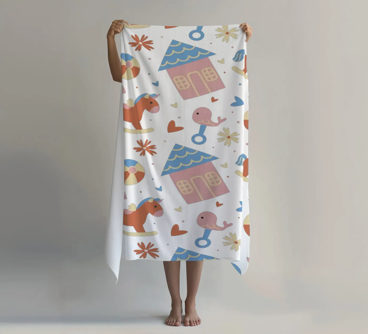 Modello per bambini telo mare da 🐹 BABY ART PRINTS