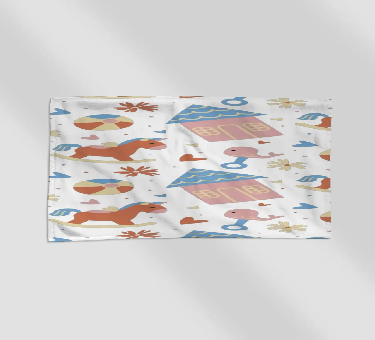Baby children's pattern beach towel by 🐹 BABY ART PRINTS