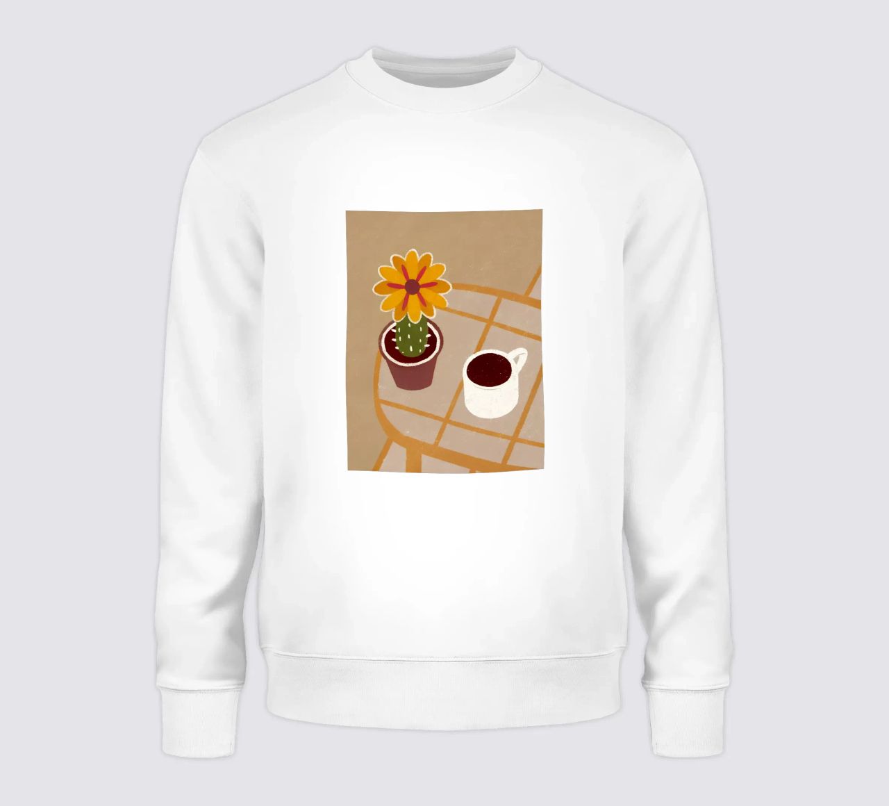 Cactus e caffè Retro Pop felpa da THE LATEST SHOP