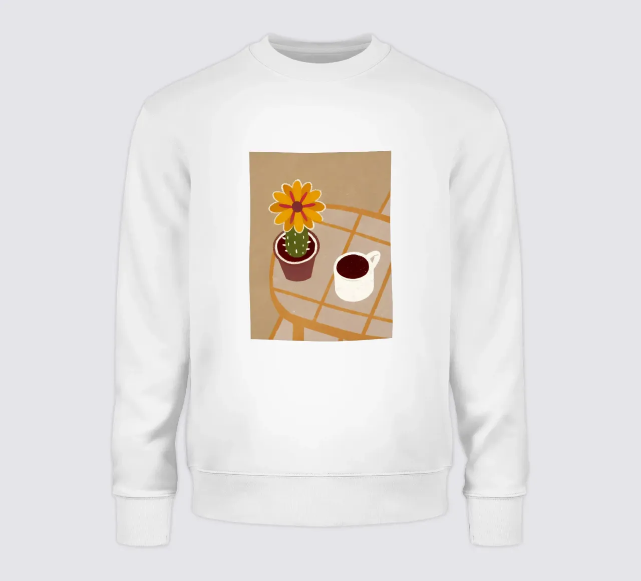 Cactus et café Retro Pop sweat de THE LATEST SHOP
