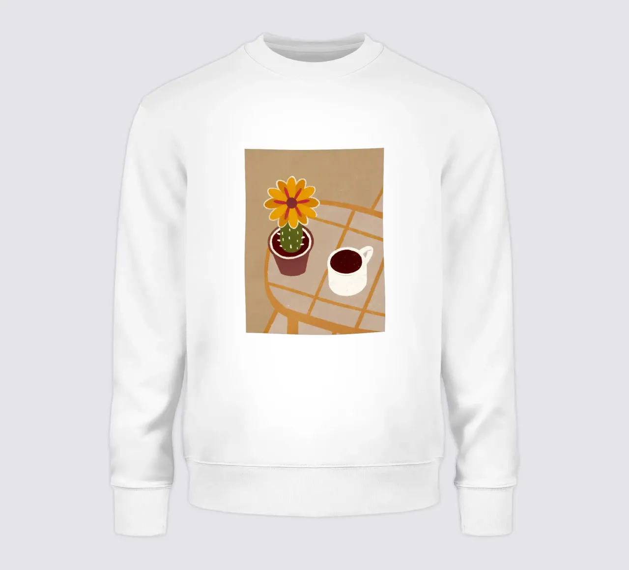 Cactus y café Retro Pop sudadera de THE LATEST SHOP