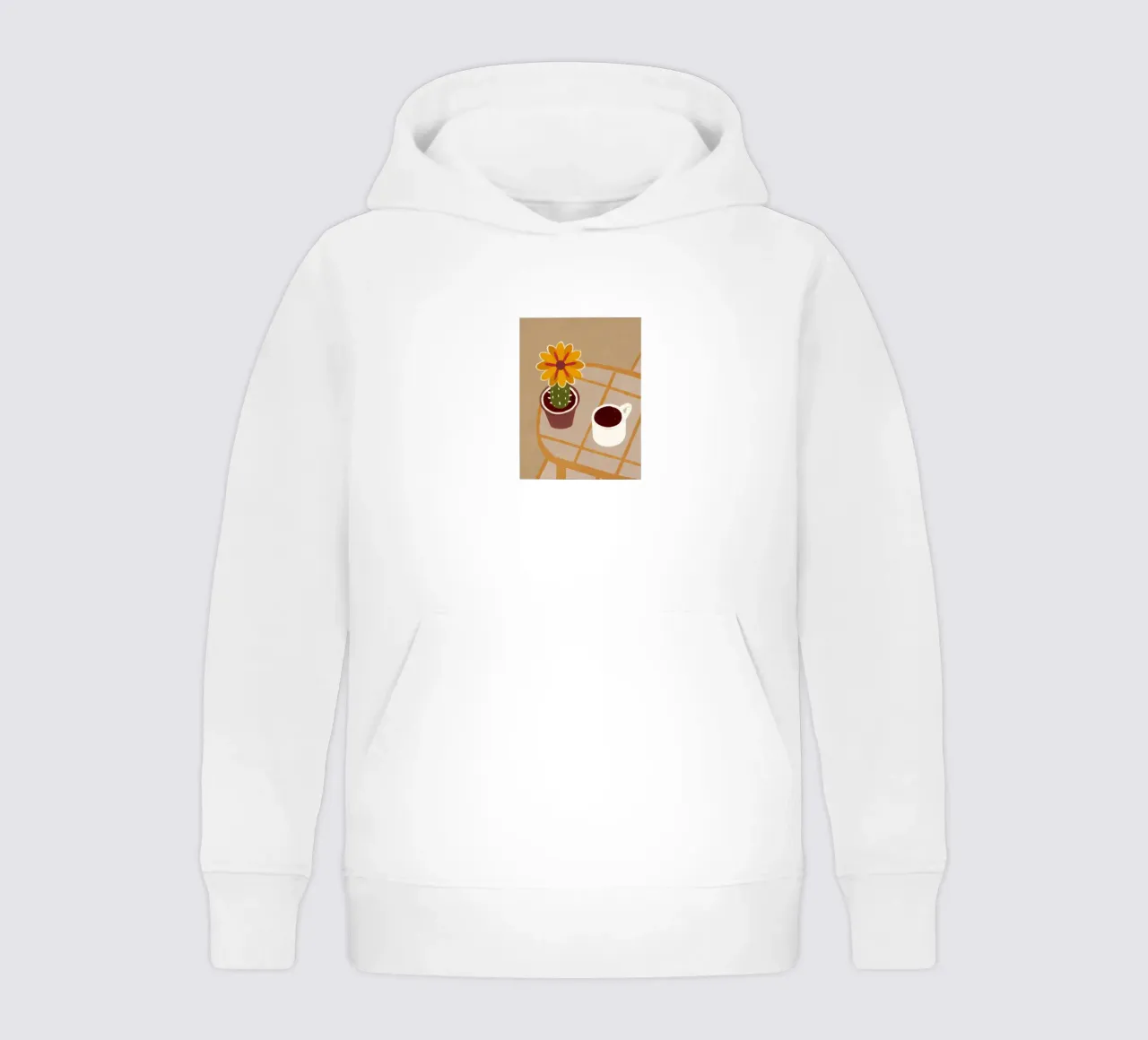 Cactus e caffè Retro Pop felpa bambino con cappuccio da THE LATEST SHOP