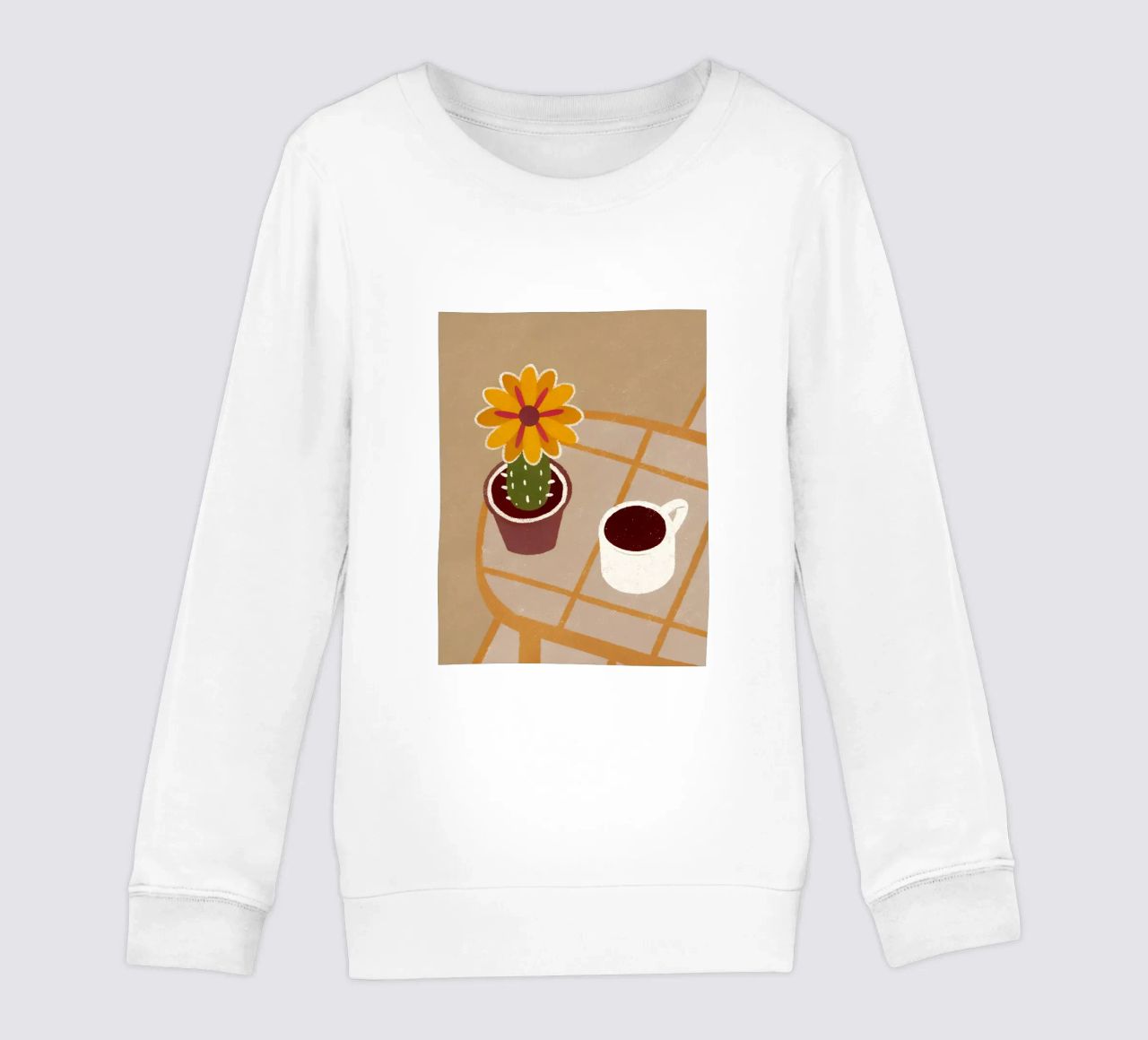 Cactus e caffè Retro Pop felpa bambino da THE LATEST SHOP