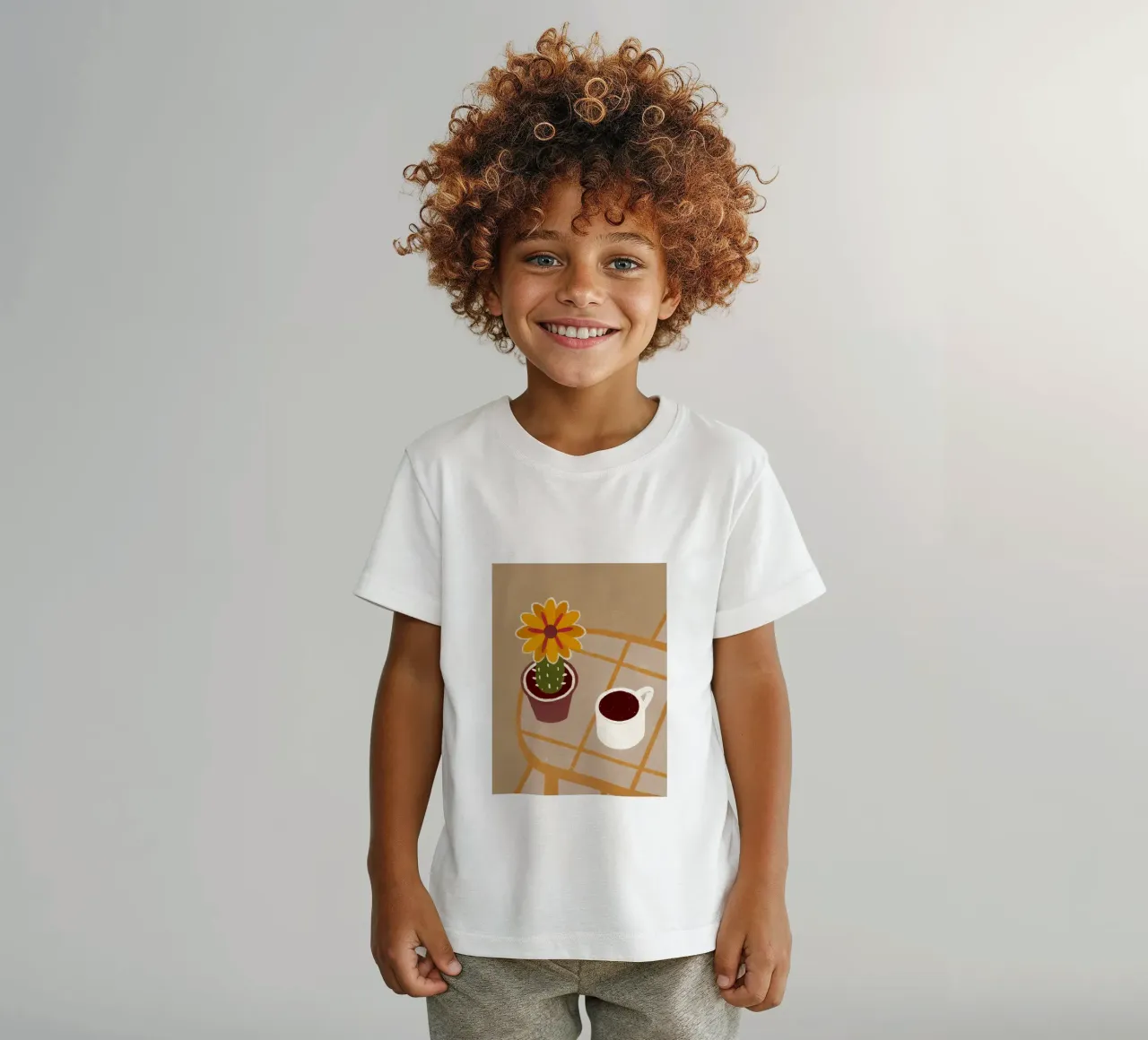 Cactus e caffè Retro Pop t-shirt bambini da THE LATEST SHOP