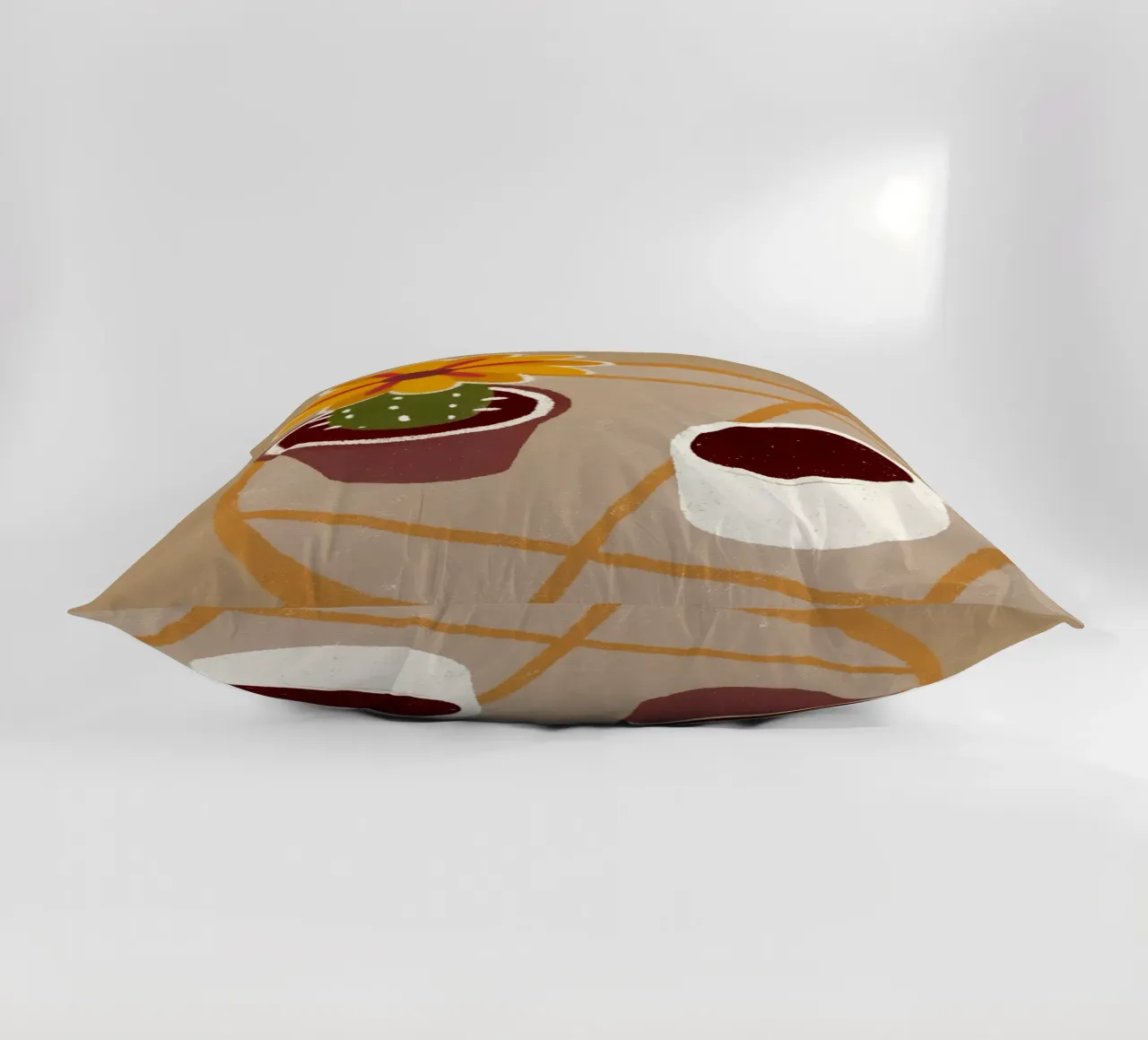 Cactus e caffè Retro Pop cuscino da THE LATEST SHOP