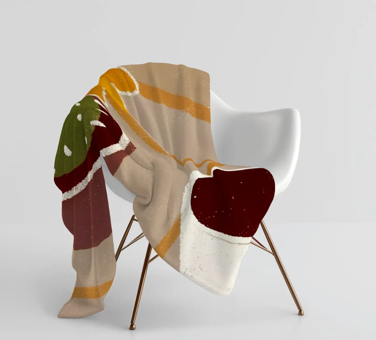 Cactus e caffè Retro Pop coperta in pile da THE LATEST SHOP