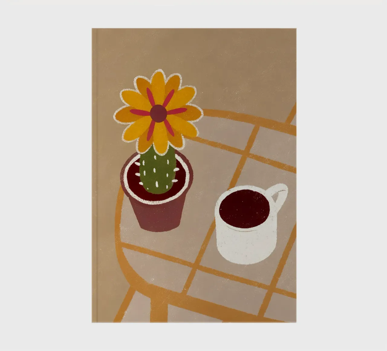Cactus e caffè Retro Pop diario da THE LATEST SHOP