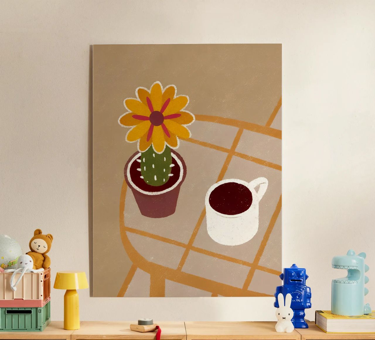 Cactus e caffè Retro Pop plexiglass da THE LATEST SHOP