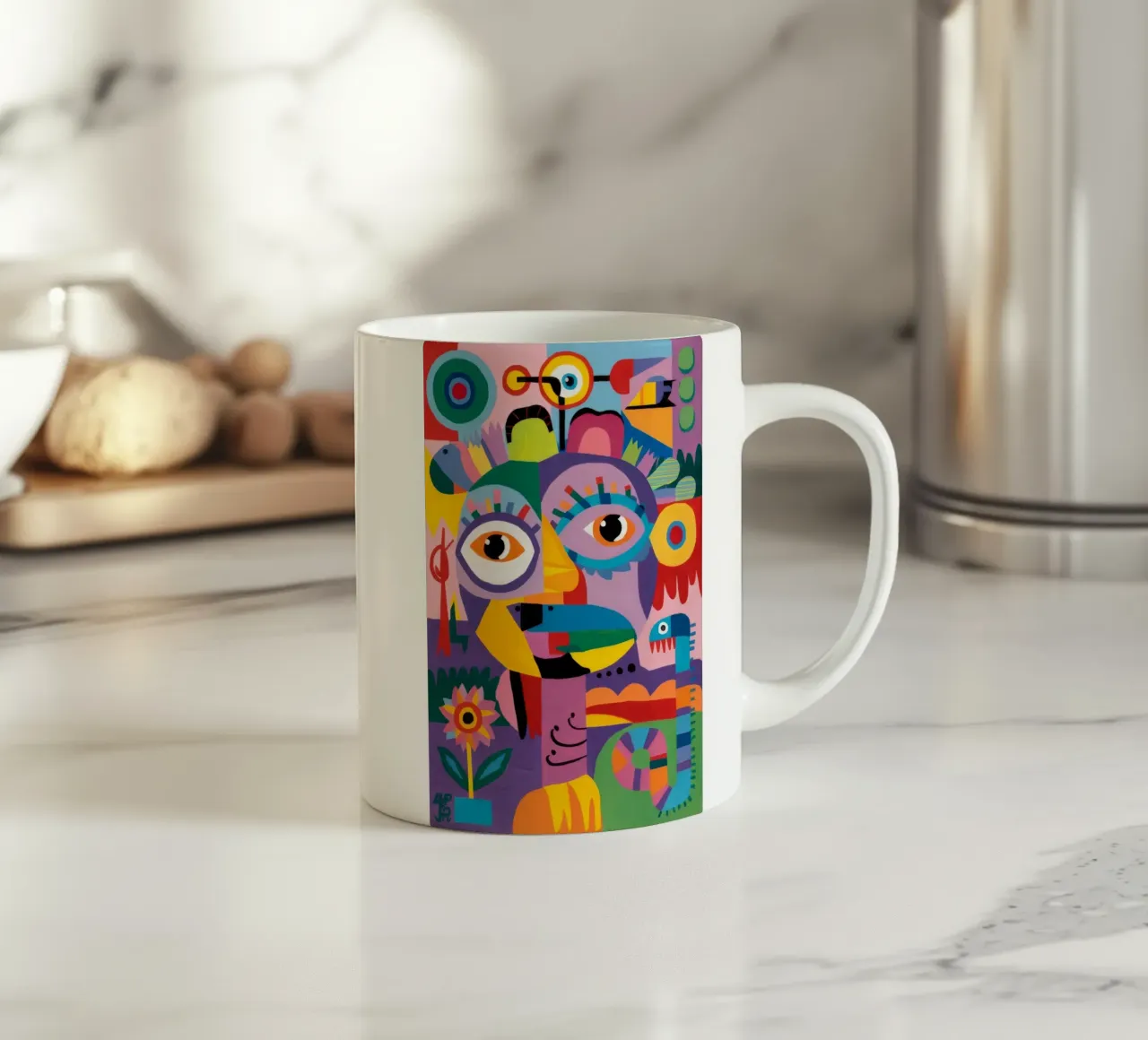Parata di creature stravaganti tazza in ceramica da Monarco Virtuoso