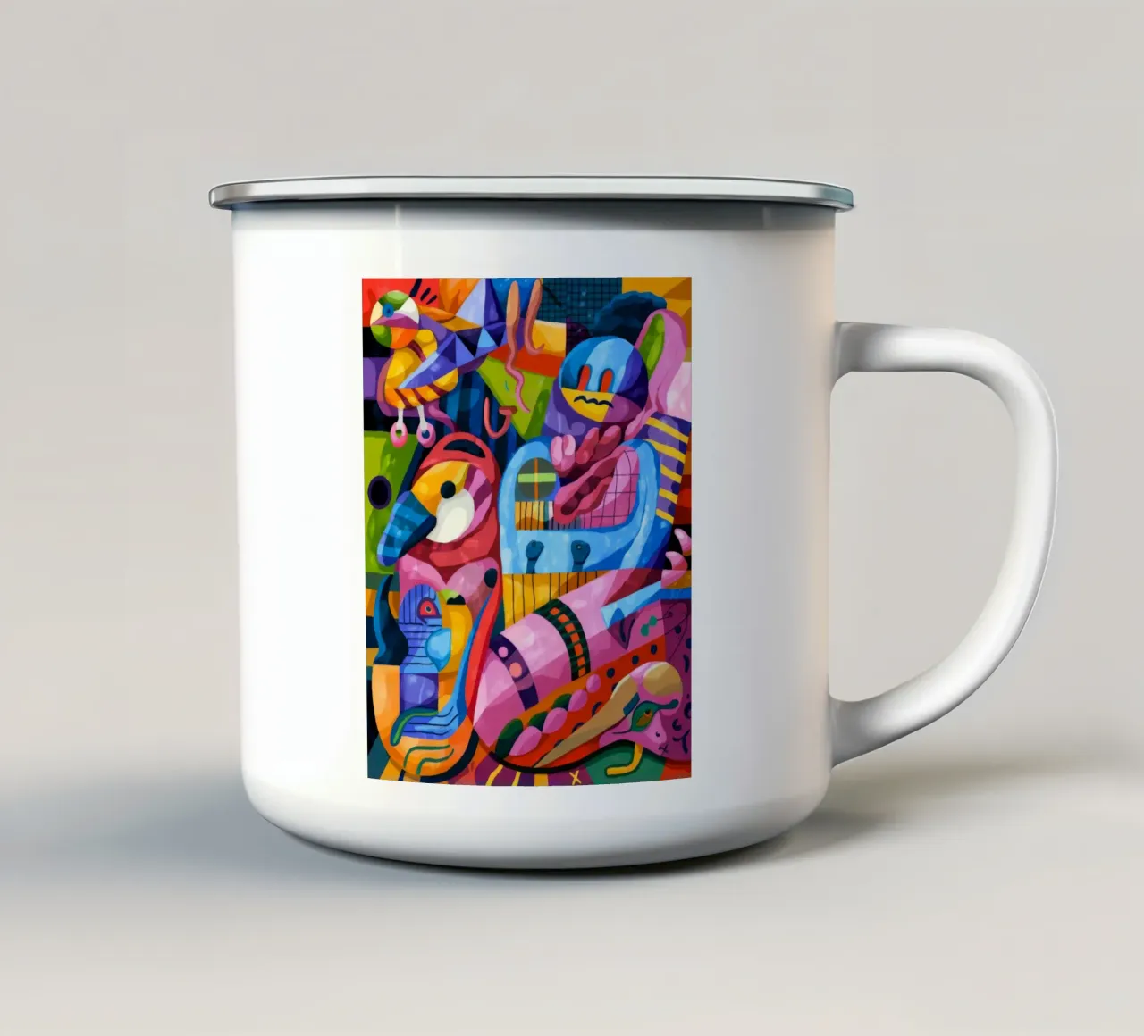 Un vibrante regno fantastico tazza in smalto da Monarco Virtuoso