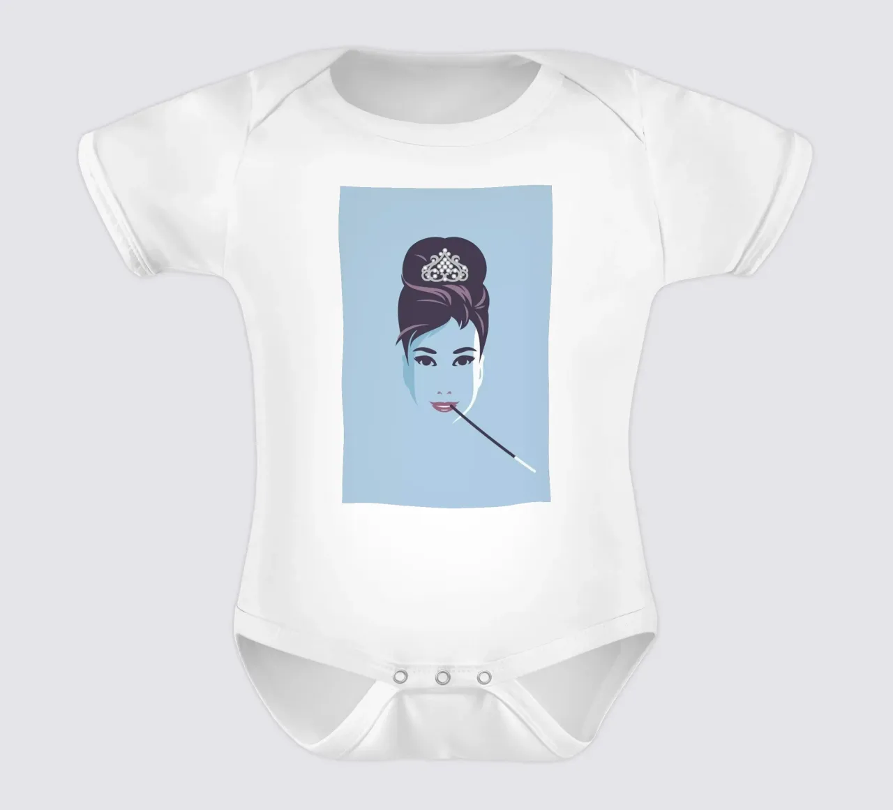 Audrey body neonato maniche corte da Bruno Morphet
