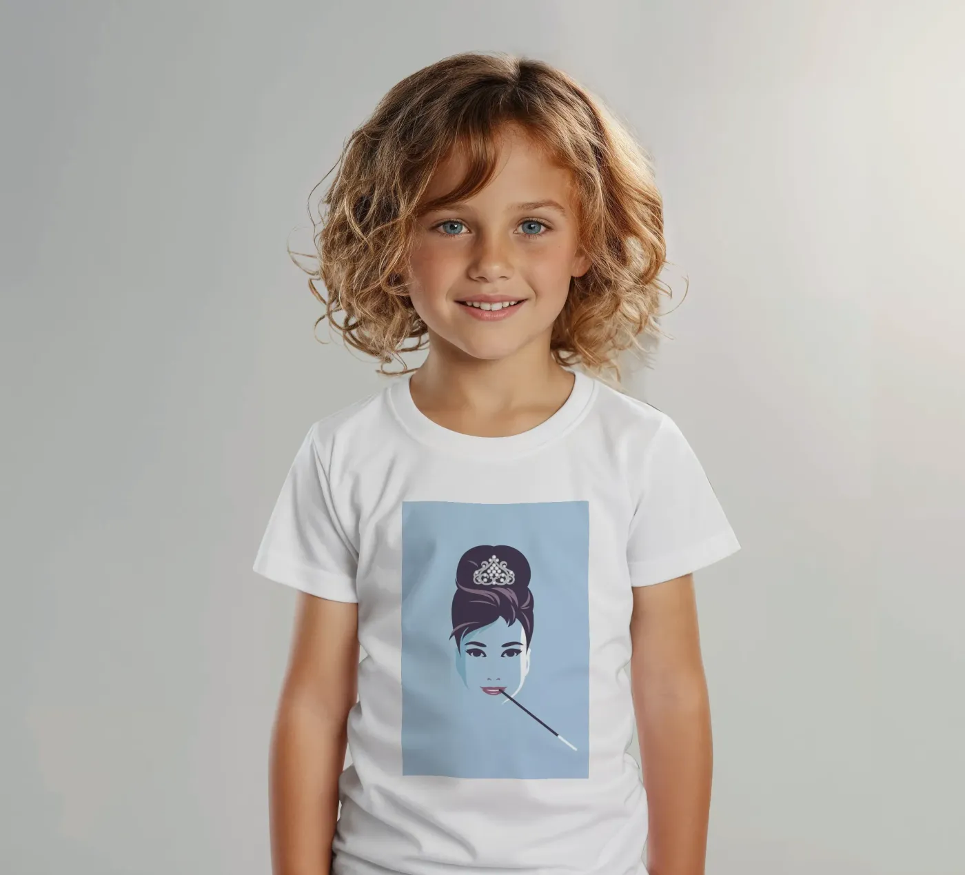 Audrey kinder t-shirt van Bruno Morphet