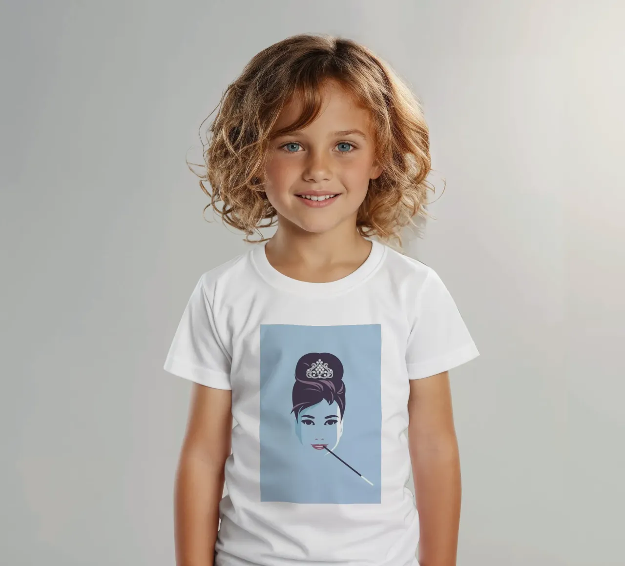 Audrey t-shirt bambini da Bruno Morphet