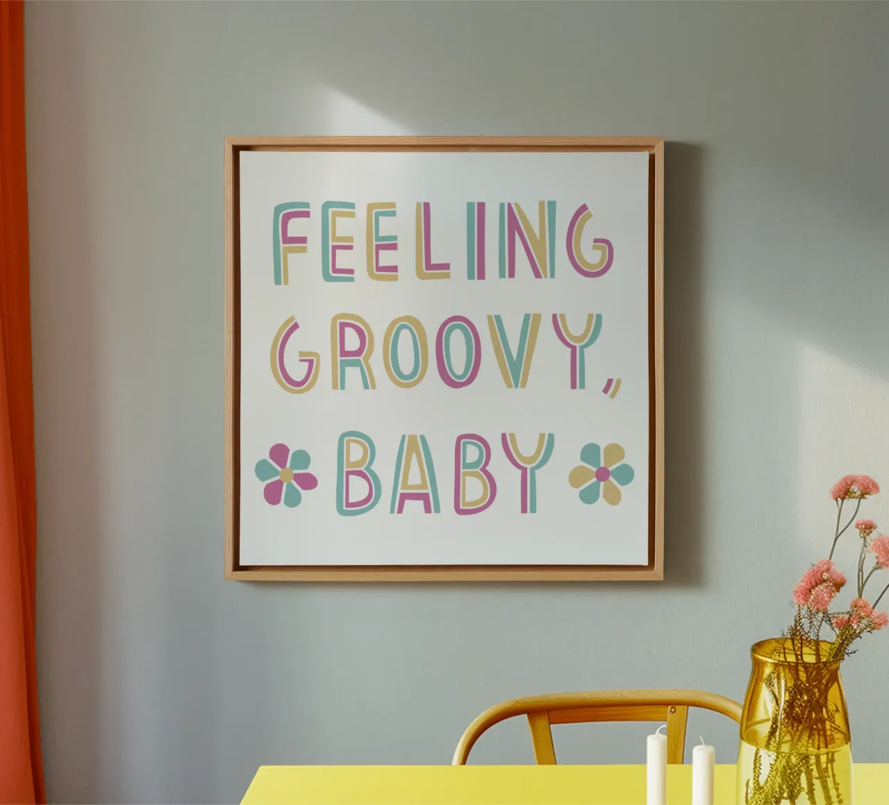 Meravigliosa sensazione del bambino tela con Cornice a cassetta da 🐹 BABY ART PRINTS