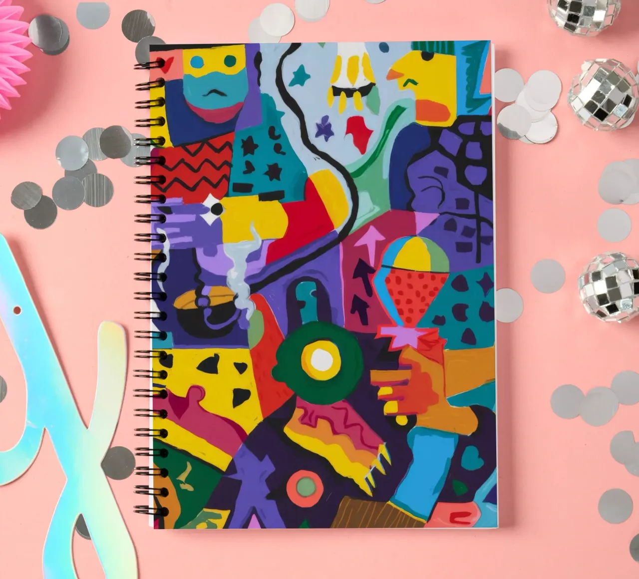 Dynamic Creature Extravaganza spiral notebook by Monarco Virtuoso