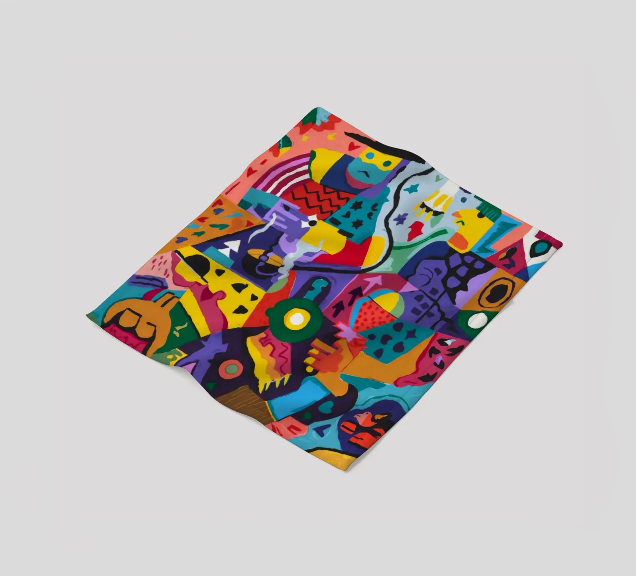 Dynamic Creature Extravaganza fleece blanket by Monarco Virtuoso
