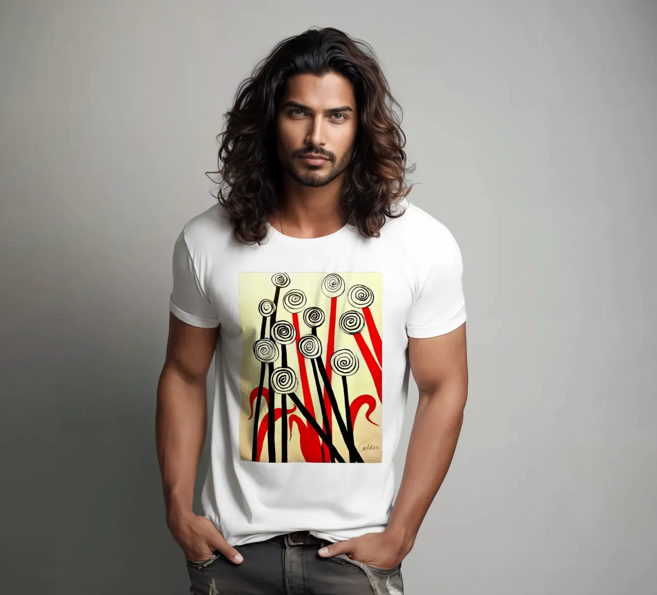 Fiori a spirale t-shirt da Ettyhmoz