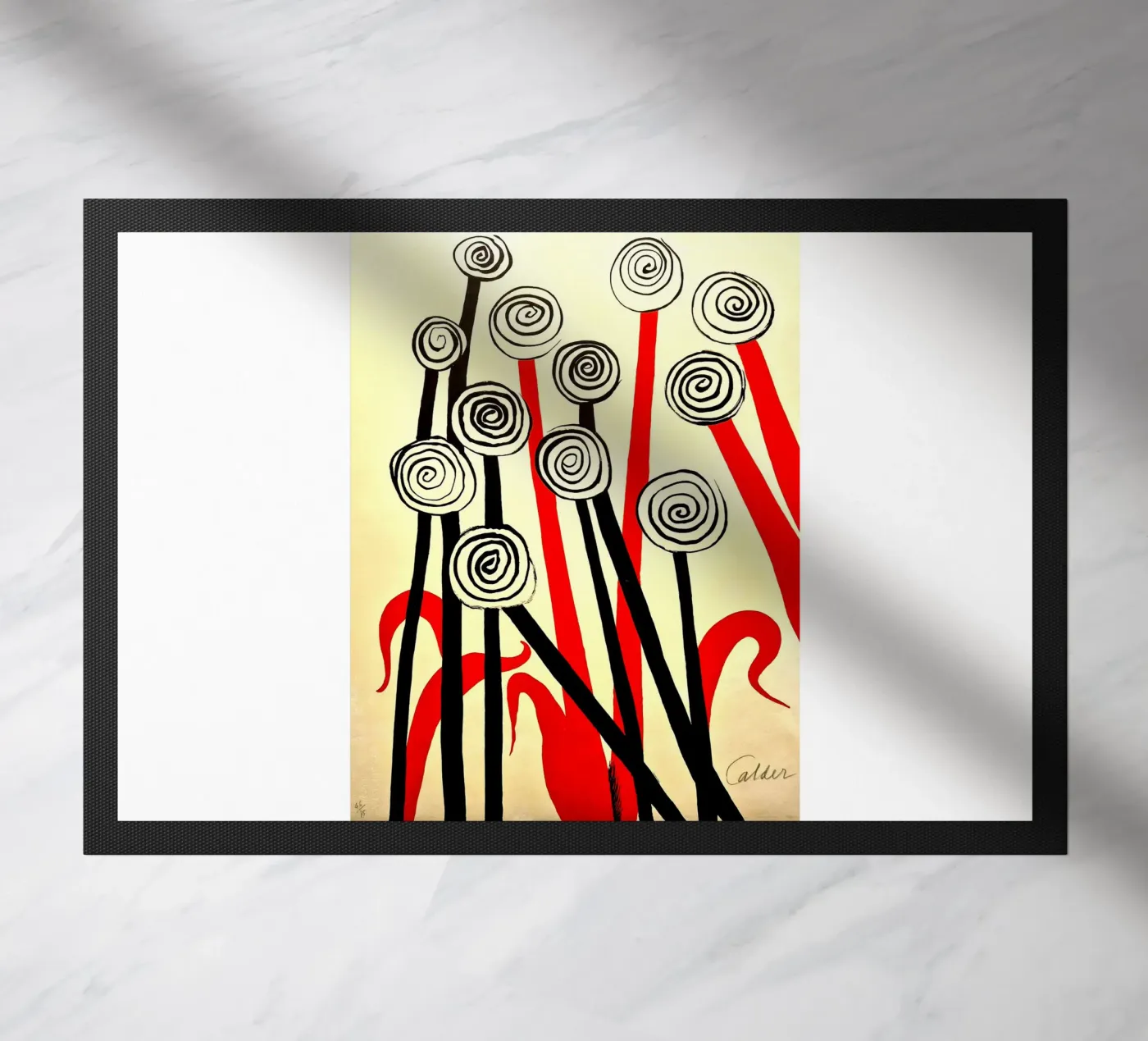 Spirale Blumen Fußmatte von Ettyhmoz