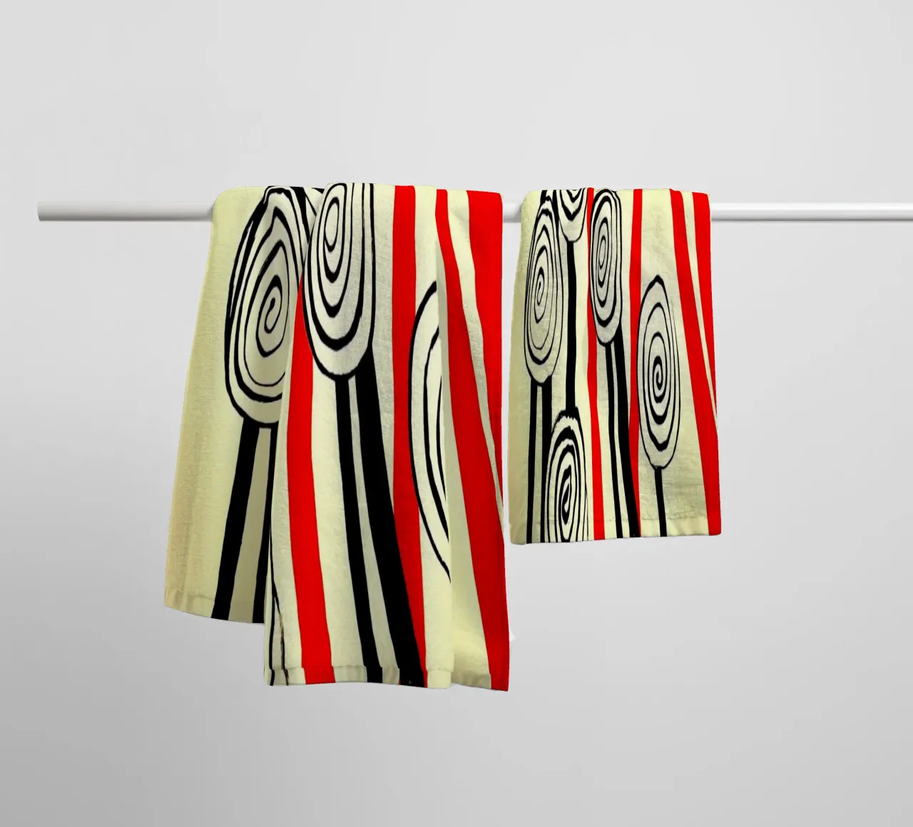 Fiori a spirale asciugamano da bagno da Ettyhmoz