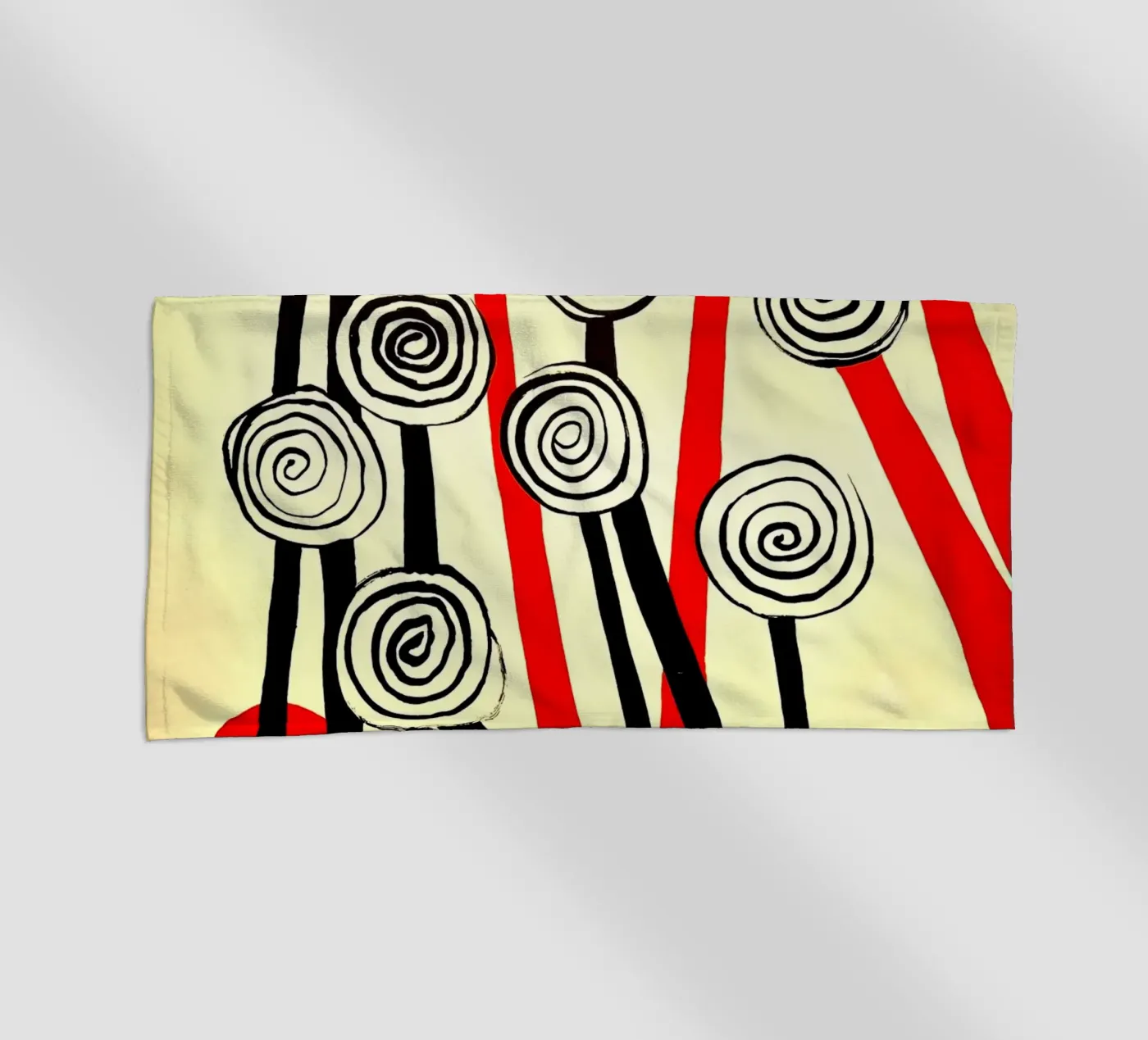 Fiori a spirale telo mare da Ettyhmoz