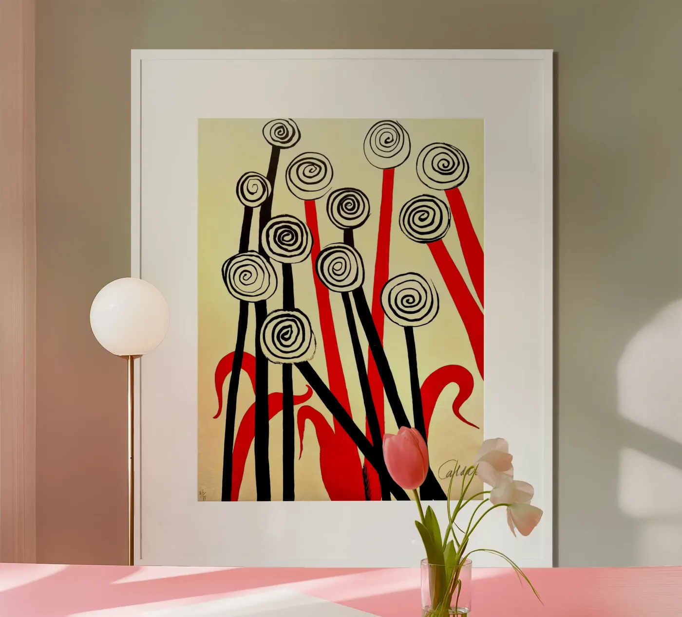 Spirale Blumen Poster von Ettyhmoz