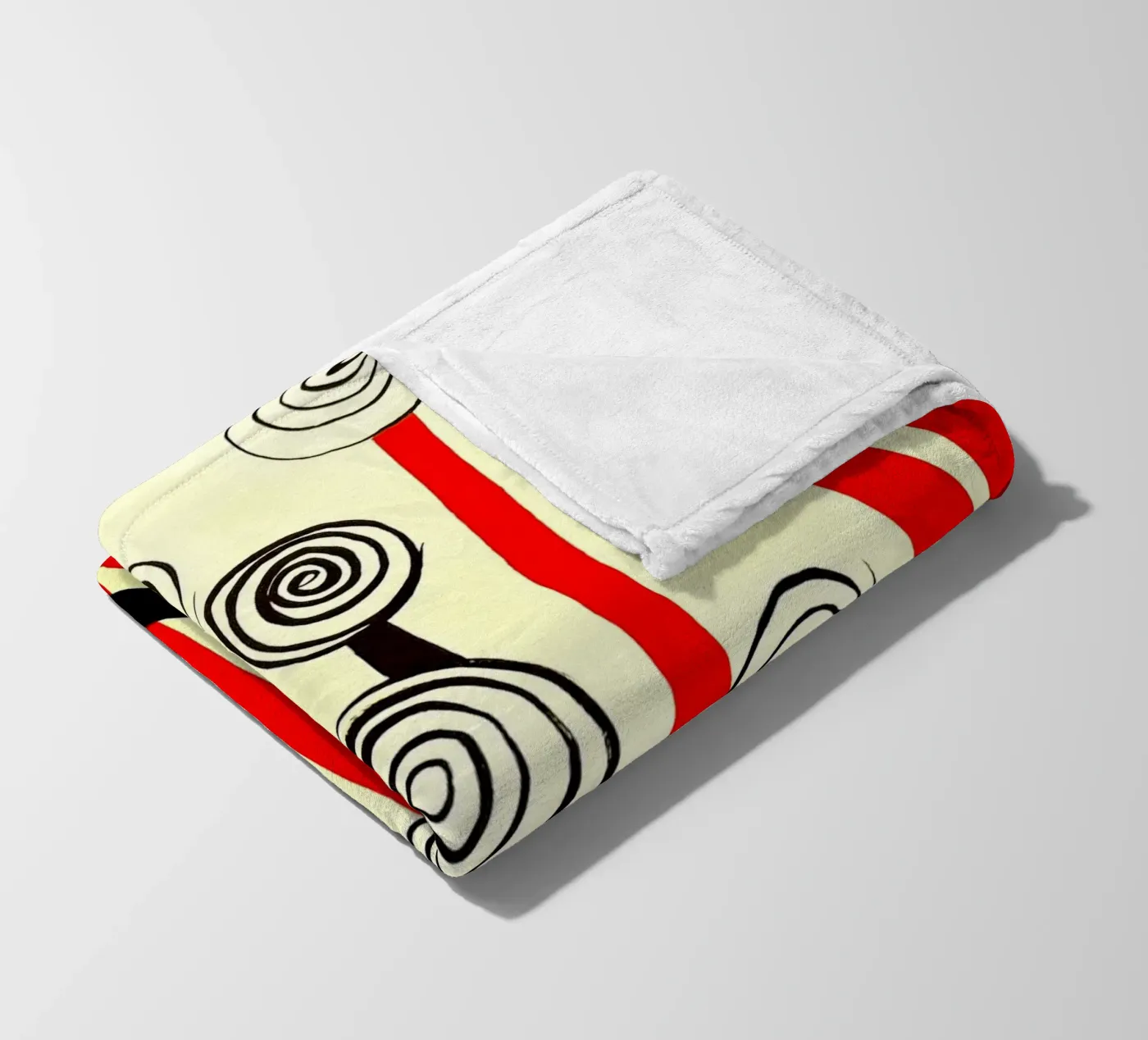 Spirale Blumen Fleecedecke von Ettyhmoz