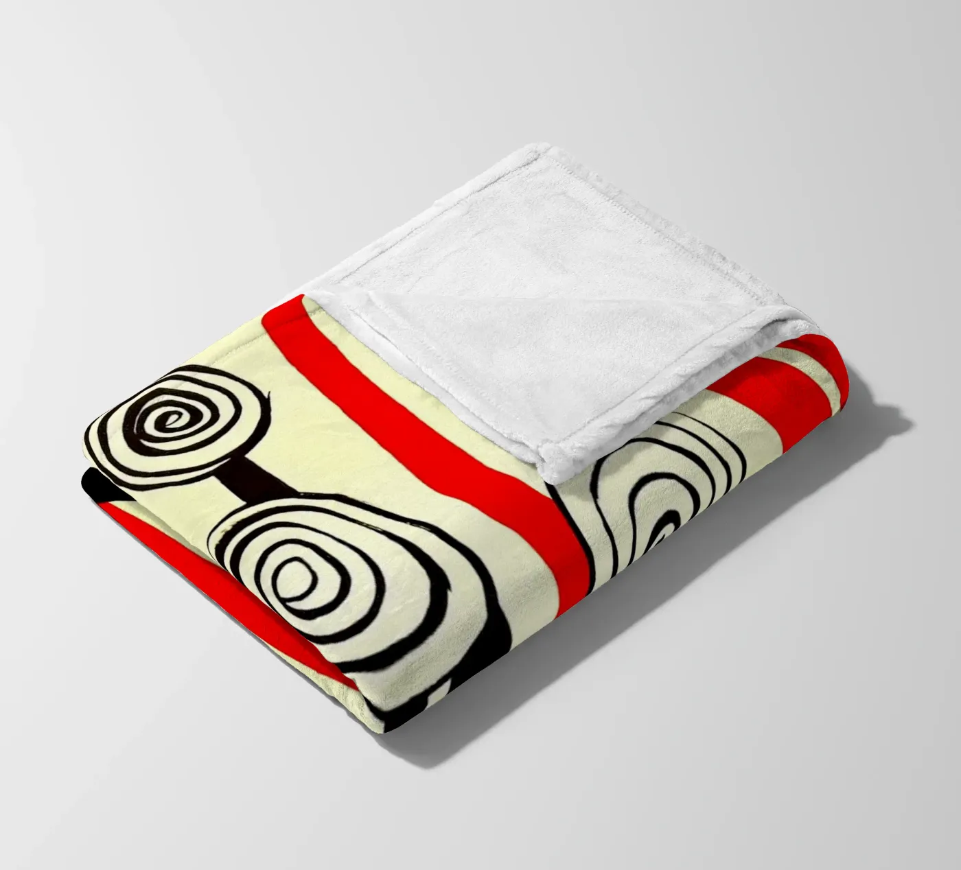 Spirale Blumen Fleecedecke von Ettyhmoz