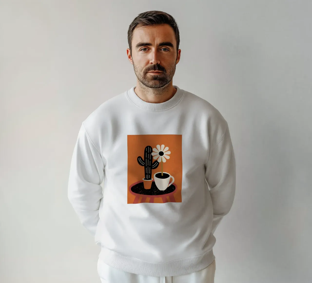 Kaktus und Kaffee Retro Pop Sweatshirt von THE LATEST SHOP