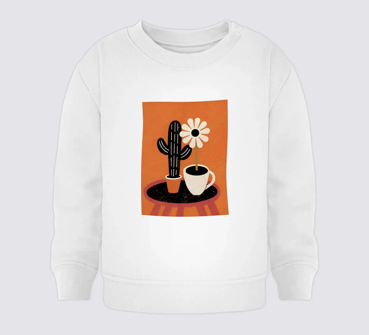 Cactus e caffè Retro Pop felpa neonato da THE LATEST SHOP