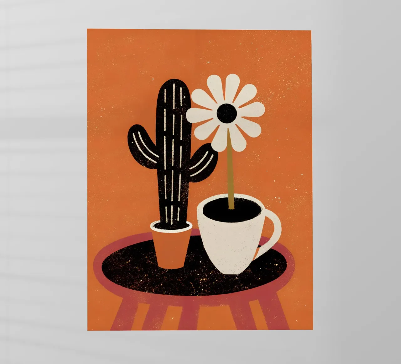 Cactus e caffè Retro Pop pellicola backlit da THE LATEST SHOP