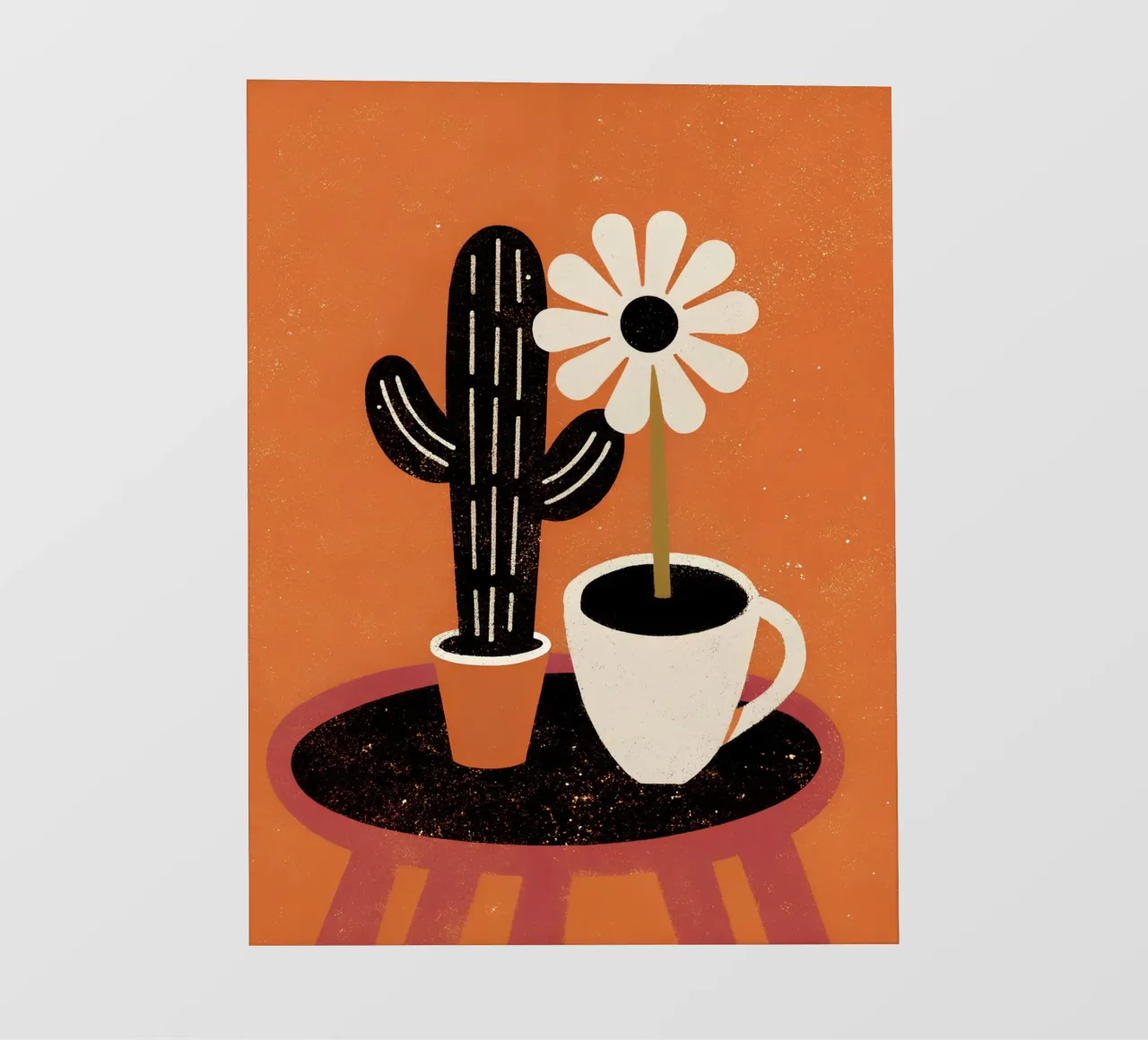 Cactus e caffè Retro Pop pellicola backlit da THE LATEST SHOP