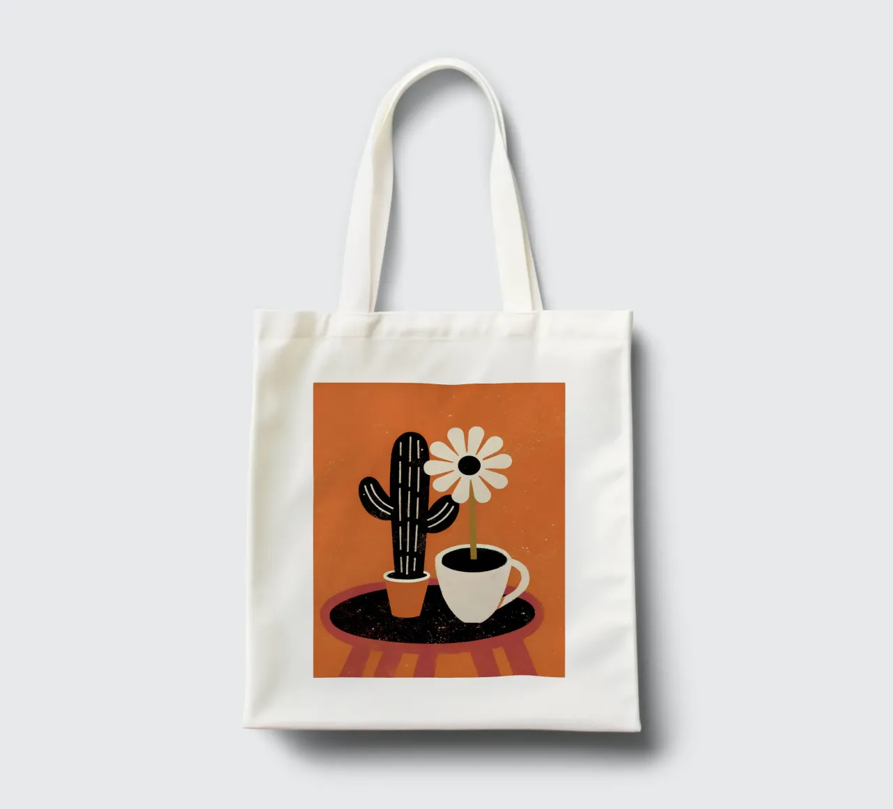 Cactus e caffè Retro Pop borsa in juta da THE LATEST SHOP