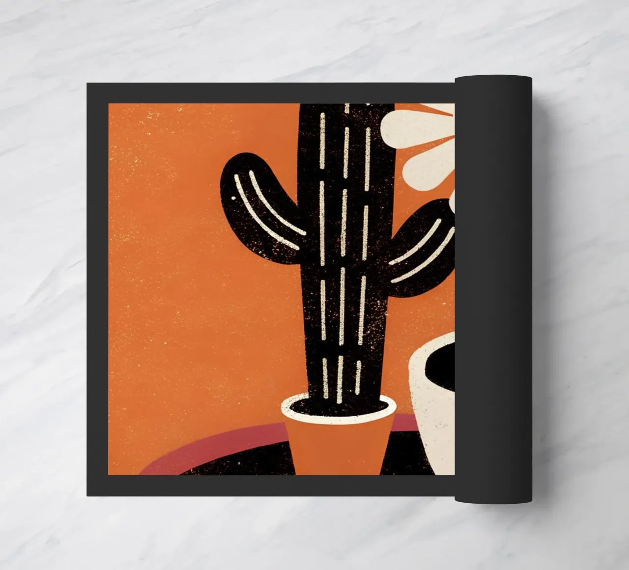 Cactus e caffè Retro Pop zerbino da THE LATEST SHOP